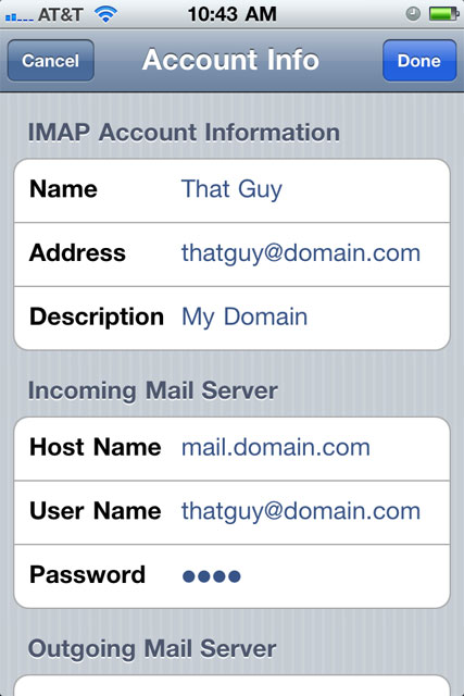 Iphone Email Account Set Up Tst For Everything It